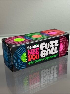 SHIPS TODAY! Teenie NeeDoh Fuzz Ball 3 pack Squishy Fidget TikTok Viral Toy NEW